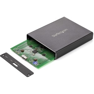 StarTech.com Dual-Slot Drive Enclosure for M.2 SATA SSDs - USB 3.1 (10Gbps) - RAID - 2 x SSD Supported - Serial ATA/600 Co