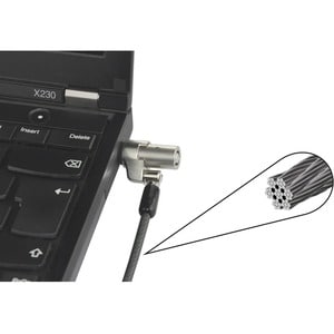 Câble de verrouillage Dicota Pour Ordinateur Portable, Projecteur, Moniteur, Imprimante - 2 m Câble - Fermeture à clé - No