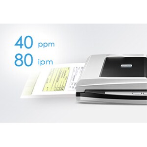 Plustek SmartOffice PL4080 Einzugsscanner - 600 dpi Optische Auflösung - 48-bit Farbtiefe - 16-bit Graustufen - USB