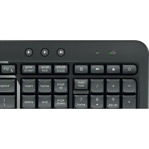 Logitech MK540 Tastatur & Maus - QWERTZ - Deutsch - Kabellos, Funk USB, Schwarz - Optische, Kabellos, Funk, USB, 1000 dpi 