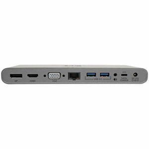 Eaton Tripp Lite Series USB-C Dock, Triple Display - 4K HDMI/DisplayPort, VGA, USB 3.x (5Gbps), USB-A/C Hub Ports, GbE, 10