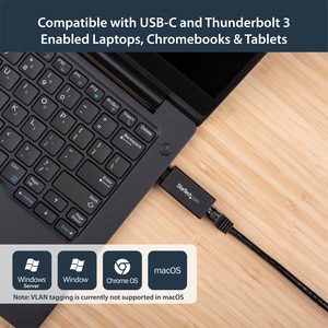 StarTech.com Adaptateur USB C vers Gigabit Ethernet - 1Gbps NIC USB 3.0/3.1 Type C vers port RJ45/Adaptateur LAN TB3 Compa
