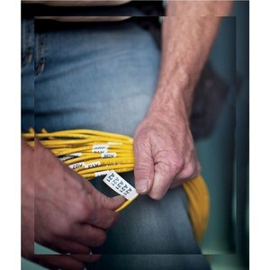 Dymo Rhino Rhino 4200 Electronic Label Maker - Thermal Transfer - Tape, Label6 mm, 9 mm, 12 mm, 19 mm - Battery - 6 Batter
