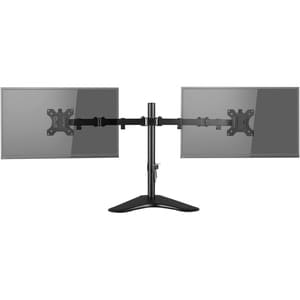 V7 Dual Desktop Monitor Stand - Up to 32" Screen Support - 35.28 lb Load Capacity - 18.3" Height x 35.9" Width x 11" Depth