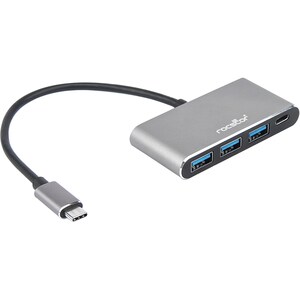 Rocstor Premium USB C Hub - 4 Port USB-C to USB-A (3x) and USB-C (1x) - Bus Powered USB Hub - USB Type-C Hub - Port Expand