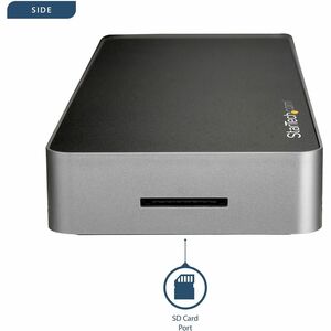 StarTech.com USB C Dock - 4K Dual Monitor HDMI & DisplayPort USB Type-C Docking Station - 60W Power Delivery, SD, 4-port U
