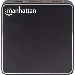 Manhattan Video Splitter HDMI, 1 in:2 out - 4096 x 2160 - 300MHz Ancho de banda de vídeo máximo - 1 x Entrada HDMI - 2 x S
