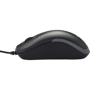 Verbatim Silent Corded Optical Mouse - Black - Optical - Cable - Black - 1 Pack - USB Type A - Scroll Wheel - 3 Button(s)