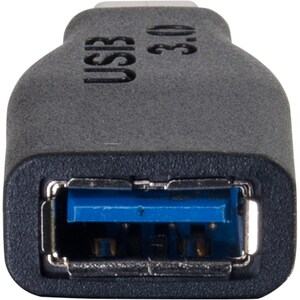 C2G USB 3.0 (USB 3.1 Gen 1) USB-C® to USB-A Adapter Converter M/F - Black - 1x USB 3.0 Type A - Female - 1x USB 3.0 Type C