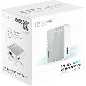 TP-Link TL-MR3020 Wi-Fi 4 IEEE 802.11n Ethernet Drahtlos Router - 2,40 GHz ISM-Band - 37,50 MB/s Drahtlosgeschwindigkeit -