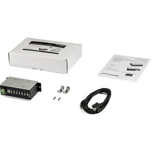 StarTech.com 7 Port USB 2.0 Hub - Metal Industrial USB Hub (USB-A to 7 USB-A) - Mountable, ESD/Surge Protection - Extended