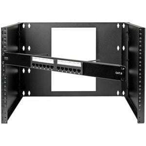 Tripp Lite by Eaton SRWO8UBRKT Wall Mount for Network Switch, Patch Panel - Black - 40 lb (18143.69 g) Load Capacity - 1