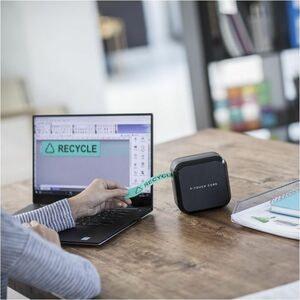 P-touch Cube Plus PT-P710BT Thermal Transfer Printer - Monochrome - Label Print - USB - USB Host - Serial - Bluetooth - Ba