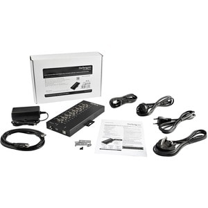 StarTech.com ICUSB234858I. Hostschnittstelle: USB 2.0, Hub interfaces: Seriell. Produktfarbe: Schwarz, Gehäusematerial: St