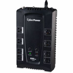 CyberPower CP685AVRG AVR UPS Systems - 685VA/390W, 120 VAC, NEMA 5-15P, Compact, 8 Outlets, PowerPanel® Personal, $125000 