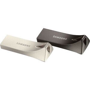 Samsung USB 3.1 Flash Drive BAR Plus 64GB Champagne Silver - 64 GB - USB 3.1 - Champagne Silver - 5 Year Warranty