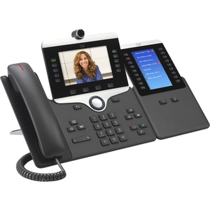 Cisco 8865 IP Phone - Corded/Cordless - Corded/Cordless - Wi-Fi, Bluetooth - Desktop, Wall Mountable - Charcoal - 5 x Tota