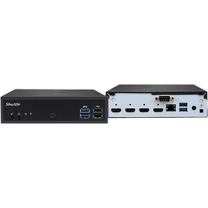 Shuttle XPC slim DH02U5 Desktop Computer - Intel Core i5 7th Gen i5-7200U - 8 GB - 120 GB SSD - Slim PC - Black - Windows 