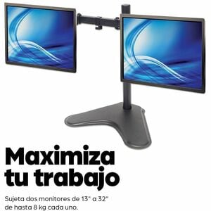 Manhattan Dual Desk Mount for TV & Monitors (Full Motion), Stand Assembly, For screens: 10-27", VESA compatibility: 75x75 