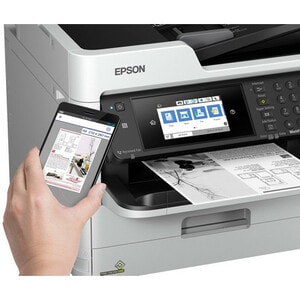 Epson WorkForce Pro WF-M5799 Wireless Inkjet Multifunction Printer-Monochrome-Copier/Fax/Scanner-24 ppm Mono Print-4800x12