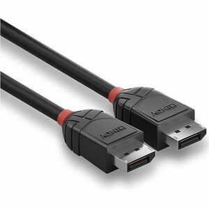 LINDY Black Line 2 m DisplayPort AV-Kabel - Cable for Audio-/Video-Gerät - 21,6 Gbit/s - Unterstützt bis zu4096 x 2160 - A