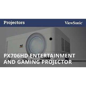 ViewSonic PX706HD 3D Ready Objektiv mit kurzer Brennweite (Short Throw) DLP-Projektor - 16:9 - 1920 x 1080 Piel - 22,000:1