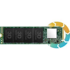 Unità stato solido Transcend 110S - M.2 2280 Interno - 128 GB - PCI Express (PCI Express 3.0 x4) - 1800 MB/s Velocità mass