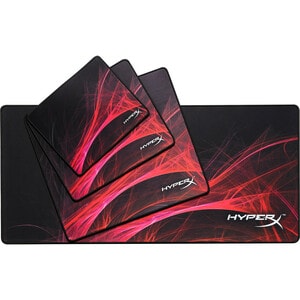 Kingston HyperX FURY S Pro Mouse Pad - Textured - Black - Natural Rubber, Cloth - Anti-fray, Wear Resistant, Tear Resistant