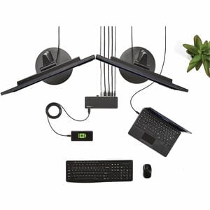 StarTech.com USB Type C Docking Station for Notebook - 60 W - Black - 2 Displays Supported - 4K - 1920 x 1200, 4096 x 2160