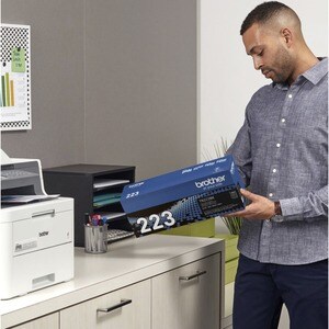 Brother Genuine TN-223BK Standard Yield Black Toner Cartridge - 1400 Pages
