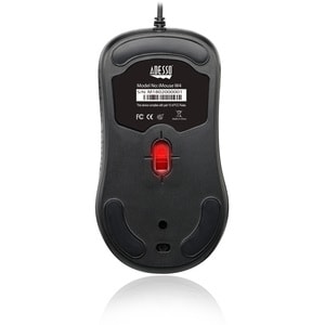 Adesso iMouse W4 Waterproof Antimicrobial Optical Mouse - Optical - Cable - Black - USB - 1000 dpi - Scroll Wheel - 3 Butt