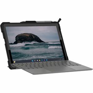 Urban Armor Gear Metropolis Rugged Keyboard/Cover Case Microsoft Surface Go Tablet - Black - Anti-slip, Impact Resistant, 