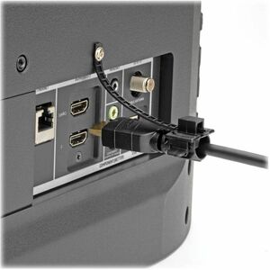 Eaton Tripp Lite Series HDMI Cable Lock - Clamp/Tie/Screw - Cable Lock - Black - Nylon