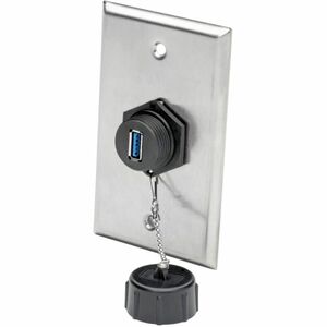Eaton Tripp Lite Series USB 3.0 Coupler, SuperSpeed, 3.0/3.1, Industrial - USB-A F/F, Shielded, IP68, Dust Cap, TAA - 1 x 
