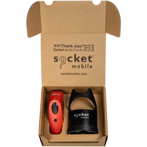 Socket Mobile SocketScan S740 Handheld Barcode Scanner - Wireless Connectivity - Red, Black - 495.30 mm Scan Distance - 1D