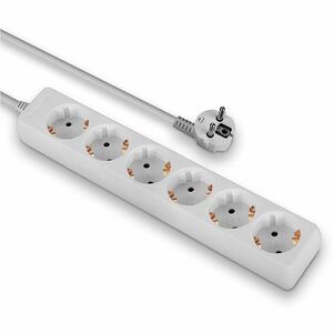 LINDY Steckdosenleiste - Schuko - 6 x Schuko - 1,40 m Kabel - 250 V AC Voltage - 3,50 kW - Weiß