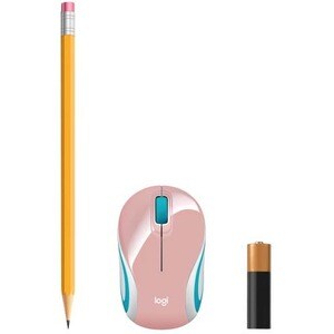 Logitech M187 Mouse - Radio Frequency - USB - Optical - 3 Button(s) - Blossom - Wireless - 1000 dpi - Scroll Wheel