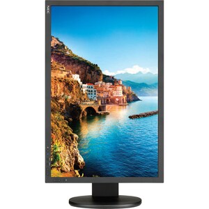 NEC Display Professional P243W-BK 24.1" WUXGA WLED LCD Monitor - 16:10 - Black - 1920 x 1200 - 1.07 Billion Colors - 350 N
