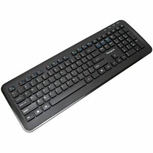 Targus KM610 Wireless Keyboard and Mouse Combo (Black) - USB Wireless RF 2.40 GHz Keyboard - Black - USB Wireless RF Mouse