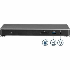 StarTech.com Thunderbolt 3 Dock - Dual Monitor 4K 60Hz TB3 Docking Station with DisplayPort - 85W Power Delivery, 6-Port U