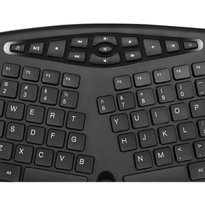 Adesso TruForm Ergonomic Desktop Keyboard - Cable Connectivity - USB Interface - 104 Key(s) - Home, Back, Forward, Search,