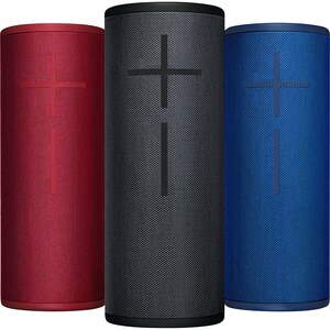 Ultimate Ears MEGABOOM 3 Portable Bluetooth Speaker System - Sunset Red - 60 Hz to 20 kHz - 360° Circle Sound, Surround So