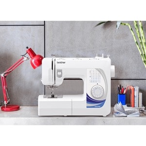 Brother Traditional Metal Chassis Sewing Machine - Horizontal Bobbin System - 27 Built-In Stitches - Automatic Threading -