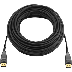 SIIG DisplayPort 1.2 Fiber Optical Cable - 15m - 49.21 ft Fiber Optic A/V Cable for Monitor, Audio/Video Device, Gaming Co