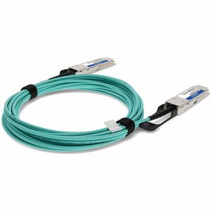 AddOn 5 m Fibre Optic Network Cable - 1.0 - TAA Compliant - Cable for Network Device - First End: 1 x QSFP+ Network - Seco