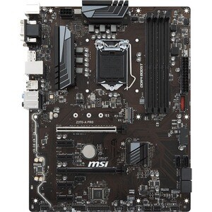 MSI Z370-A PRO Desktop Motherboard - Intel Z370 Chipset - Socket H4 LGA-1151 - Intel Optane Memory Ready - ATX - 64 GB DDR