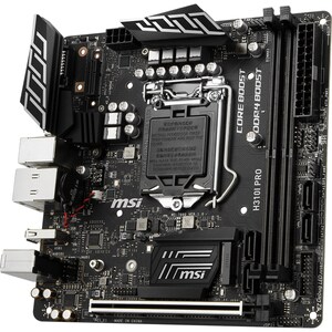 MSI H310I PRO Desktop Motherboard - Intel H310 Chipset - Socket H4 LGA-1151 - Mini ITX - 32 GB DDR4 SDRAM Maximum RAM - DI