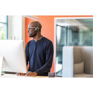 Cisco 562 Wireless Over-the-head Stereo Headset - Black/Silver - Binaural - Supra-aural - 9144 cm - DECT 6.0 - 90 Ohm - 50