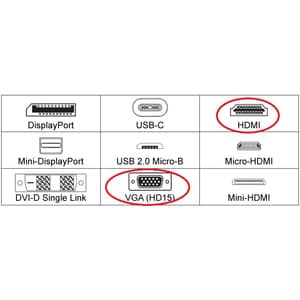 4XEM HDMI To VGA Adapter - Black - HDMI/VGA A/V Cable for Audio/Video Device, Projector, Monitor, Ultrabook, Notebook, TV 