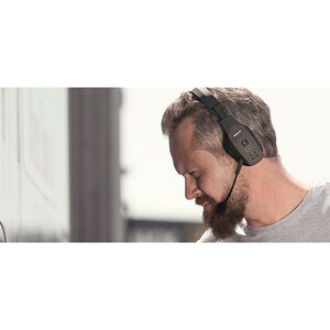BlueParrott B550-XT Kabellos Kopfbügel Mono Headset - Binaural - Ohrumschließend - 150 Hz bis 6,80 kHz Frequenzgang - 9144